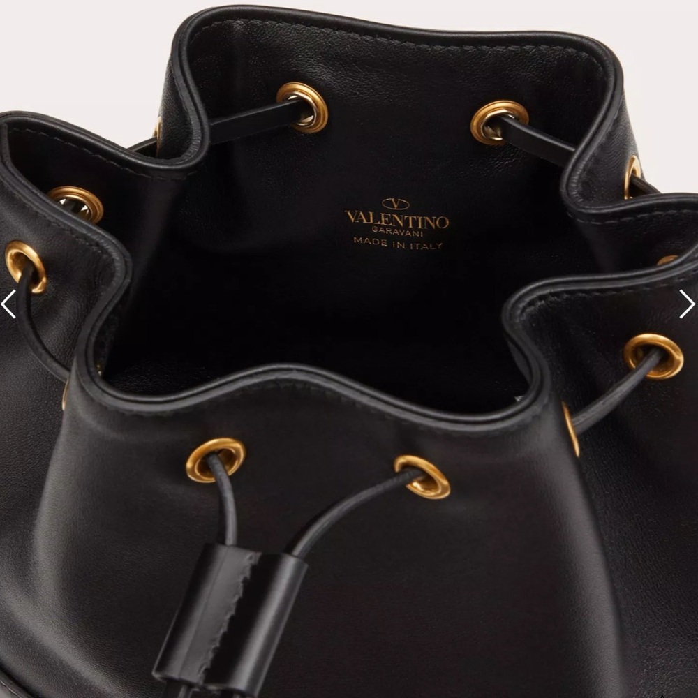 *SALE* Valentino AUTH MINI BUCKET BAG IN NAPPA WITH VLOGO SIGNATURE CHAIN EUC - Picture 16 of 16